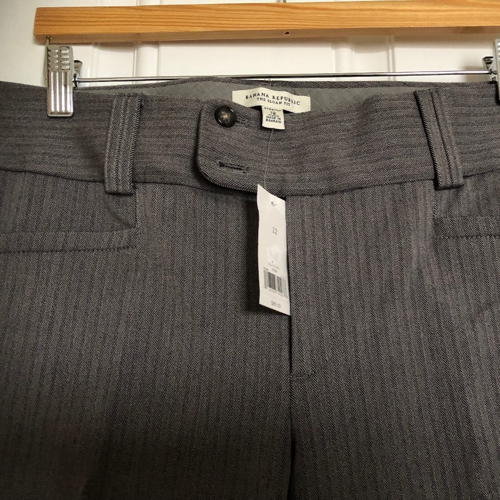 Banana Republic Sloan Fit Grey Trousers